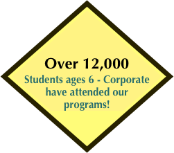 


Over 12,000 
Students ages 6 - Corporate have attended our programs! 