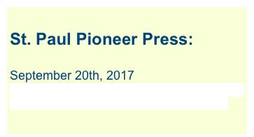  
St. Paul Pioneer Press:    
            
September 20th, 2017
When — and how much — should you tip at a restaurant? Here’s what an expert says